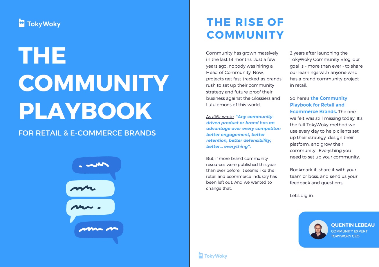Link to a full guide and resources to build a brand community